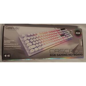 CoreAudio Cascade RGB Gaming Keyboard NWT (Open Box)